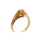 Solitaire Yellow Gold Ring