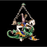 Antique Austro-Hungarian St George And The Dragon Pendant