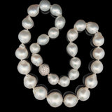 South Sea Pearl Baroque Neclace With Diamond Clasp