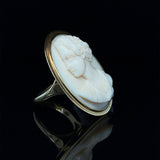 18ct Gold Ivory Cameo Ring