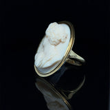 18ct Gold Ivory Cameo Ring