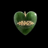 Antique Mere Pounamu (Green Stone) Heart