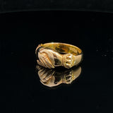 Nine Carat Yellow Gold Fede Ring