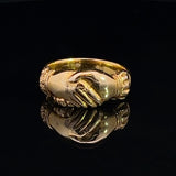Nine Carat Yellow Gold Fede Ring