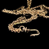 Antique Nine Carat Yellow Gold Guard Chain