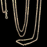 Antique Nine Carat Yellow Gold Guard Chain