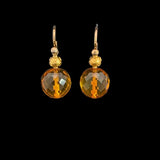 Faceted Honey Balatic Amber Drop Earrings