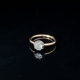 Single Old Mine Cut Solitair Diamond Ring