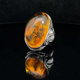 Sterling Silver Baltic Amber Ring