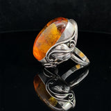 Sterling Silver Baltic Amber Ring