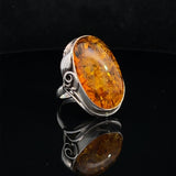 Sterling Silver Baltic Amber Ring