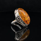 Sterling Silver Baltic Amber Ring