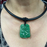 Carved Jadeite Pendant