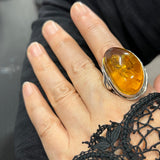 Sterling Silver Baltic Amber Ring