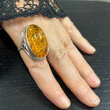 Sterling Silver Baltic Amber Ring