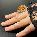 Sterling Silver Baltic Amber Ring