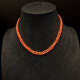 Antique Natural Coral Double Strand Necklace