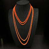 Antique Natural Coral Double Strand Necklace