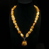 Baltic Amber Irregular Shape Beads With Pendant