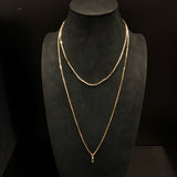 Antique Nine Carat Yellow Gold Guard Chain