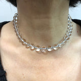 Rock Crystal Round Bead Necklace