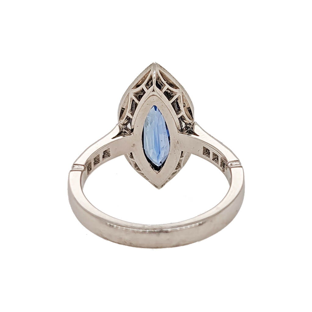 Marquise Sapphire & Diamond Ring inner